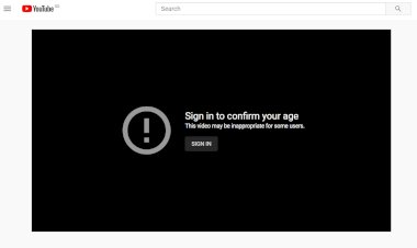 يوتيوب تستخدم الذكاء الاصطناعي لتقييد مقاطع الفيديو حسب العمر