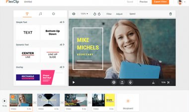 منصة flexclip لتصميم فيديو إحترافي مجانا