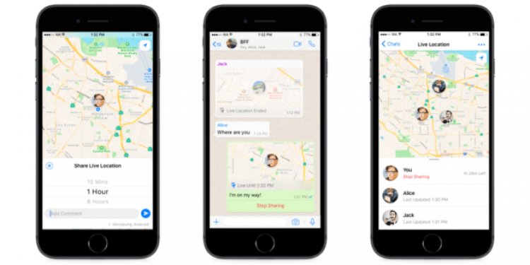 كيفية مشاركة Live Location على الواتس اب