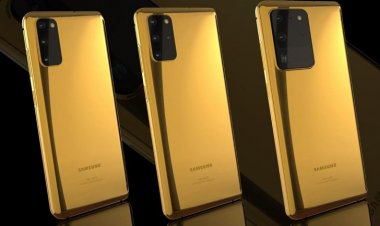 هواتف من جلاكسي S20 مغطاة بالذهب